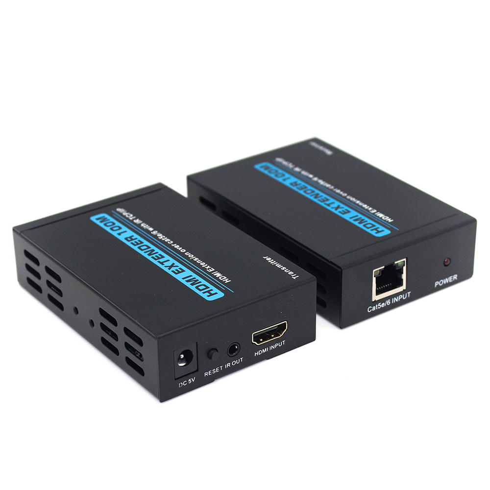 HDMI Extender Convert Cat5e/6 HDMI To Standard Over TCP IP Lan + IR up