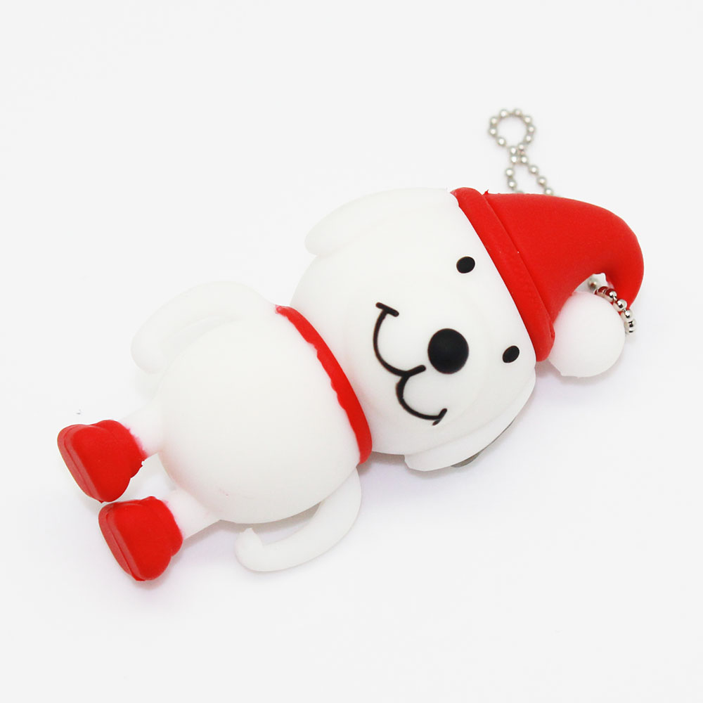White dog 8G USB Memory Stick